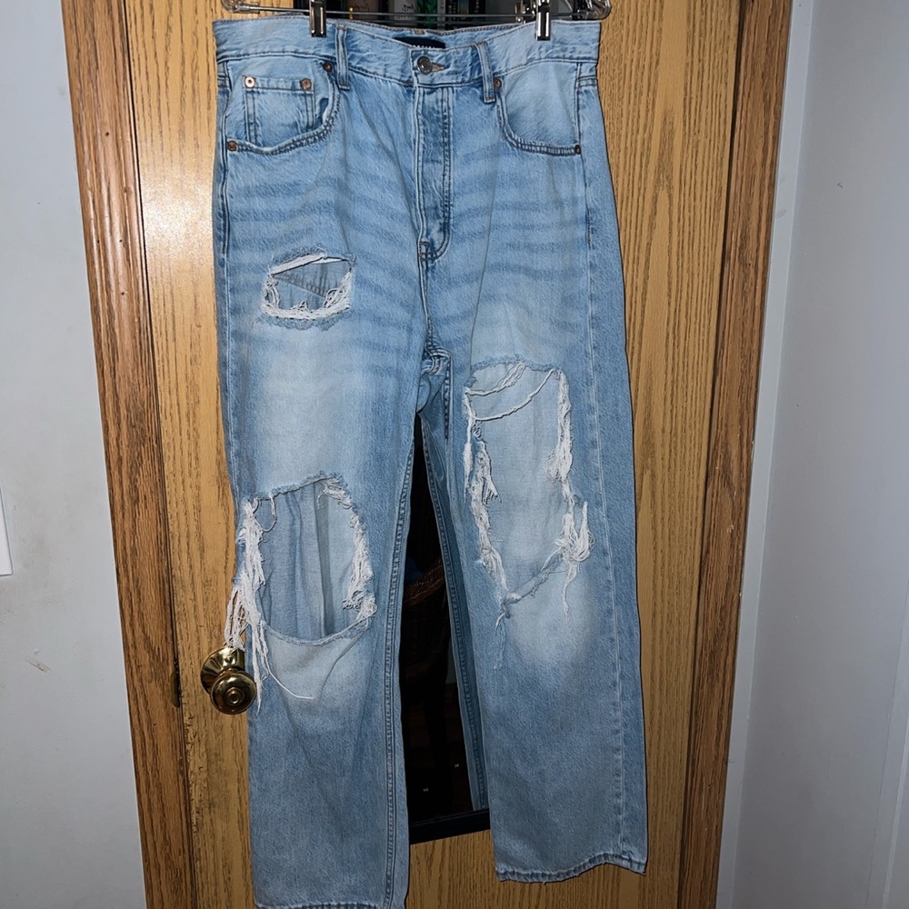 Aeropostale baggy ripped jeans